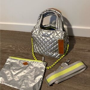 MZ WALLACE x BeEyeConic Silver Mini Metro (Limited Edition)